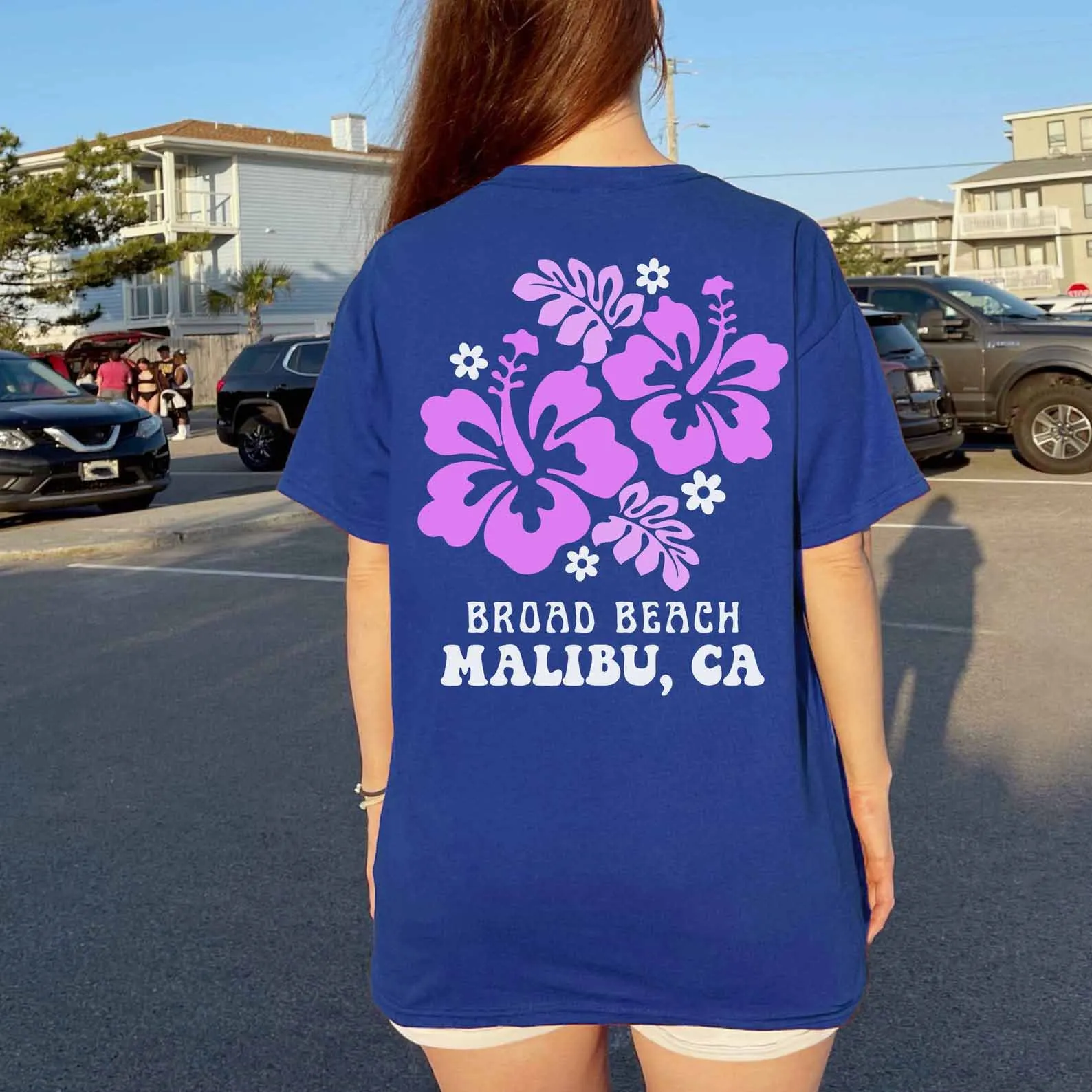 Women's Broad Beach Malibu Print Loose T-Shirt