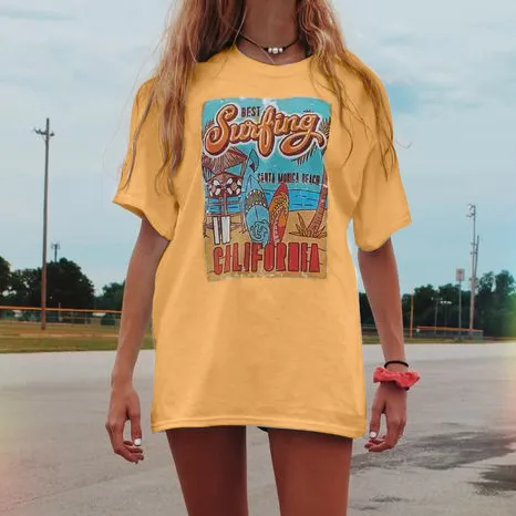 Women's Casual Holiday Printed Long T-shirt