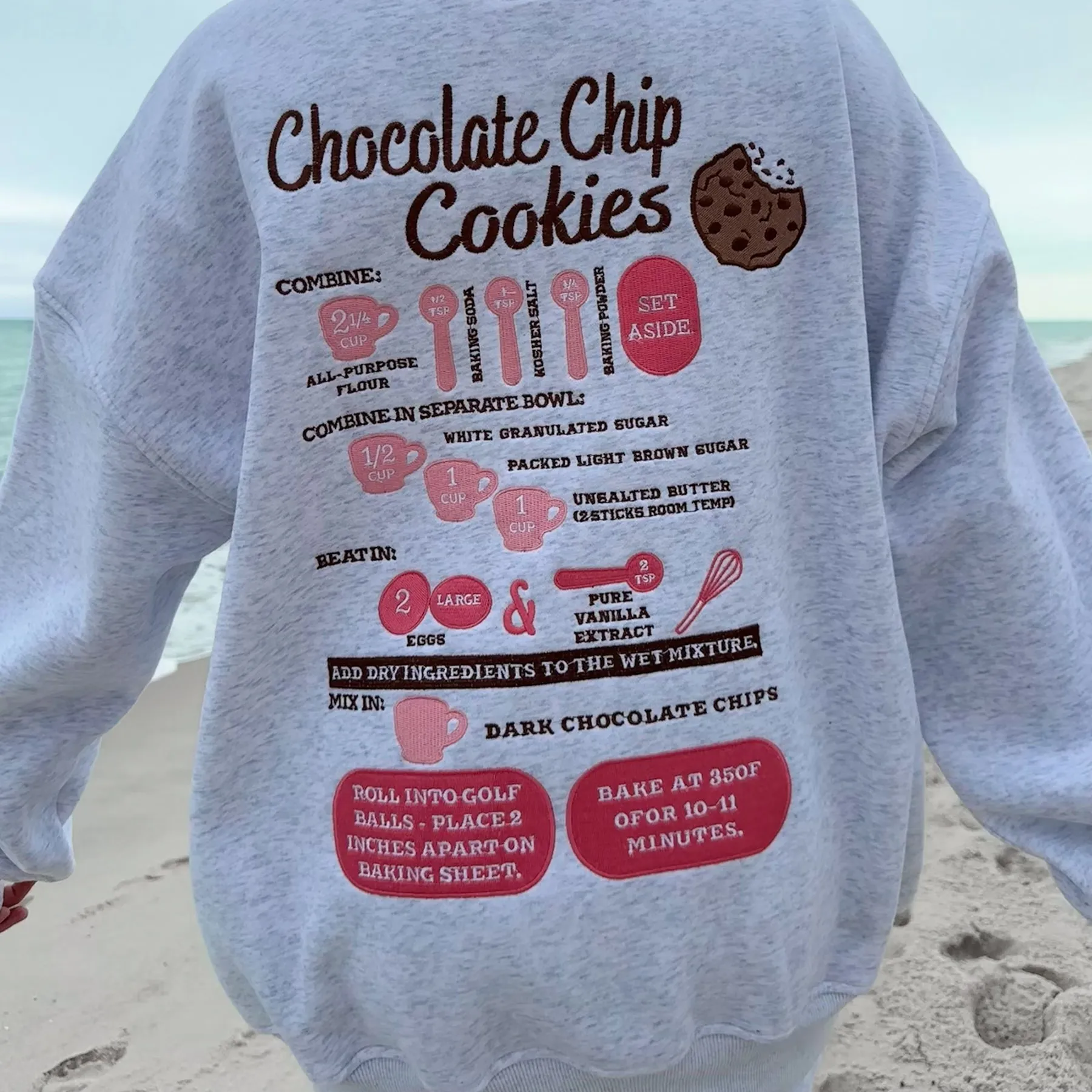 Chocolate Chip Cookie Recipe Sweatshirt