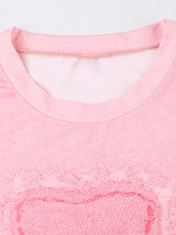 Street Love Print Short Sleeve Tee