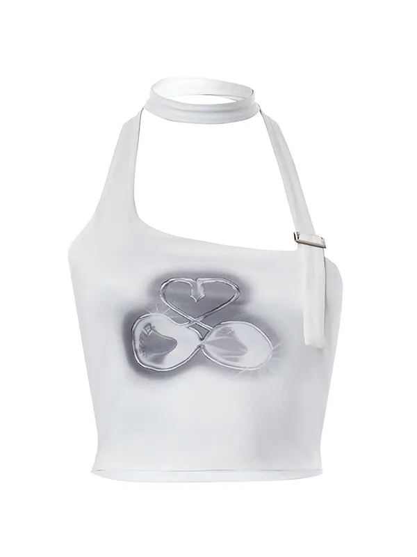 Halter Strap Design Bandeau Top
