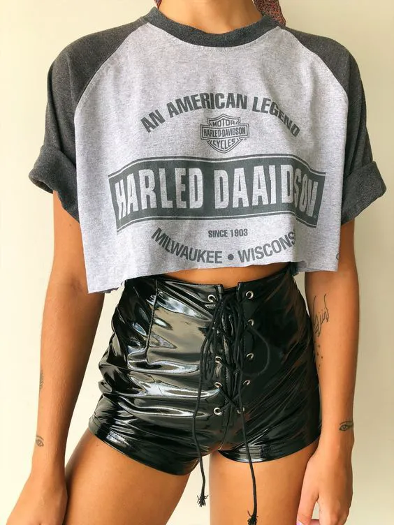 Fashion Letter Printed Short Sleeve T-shirt