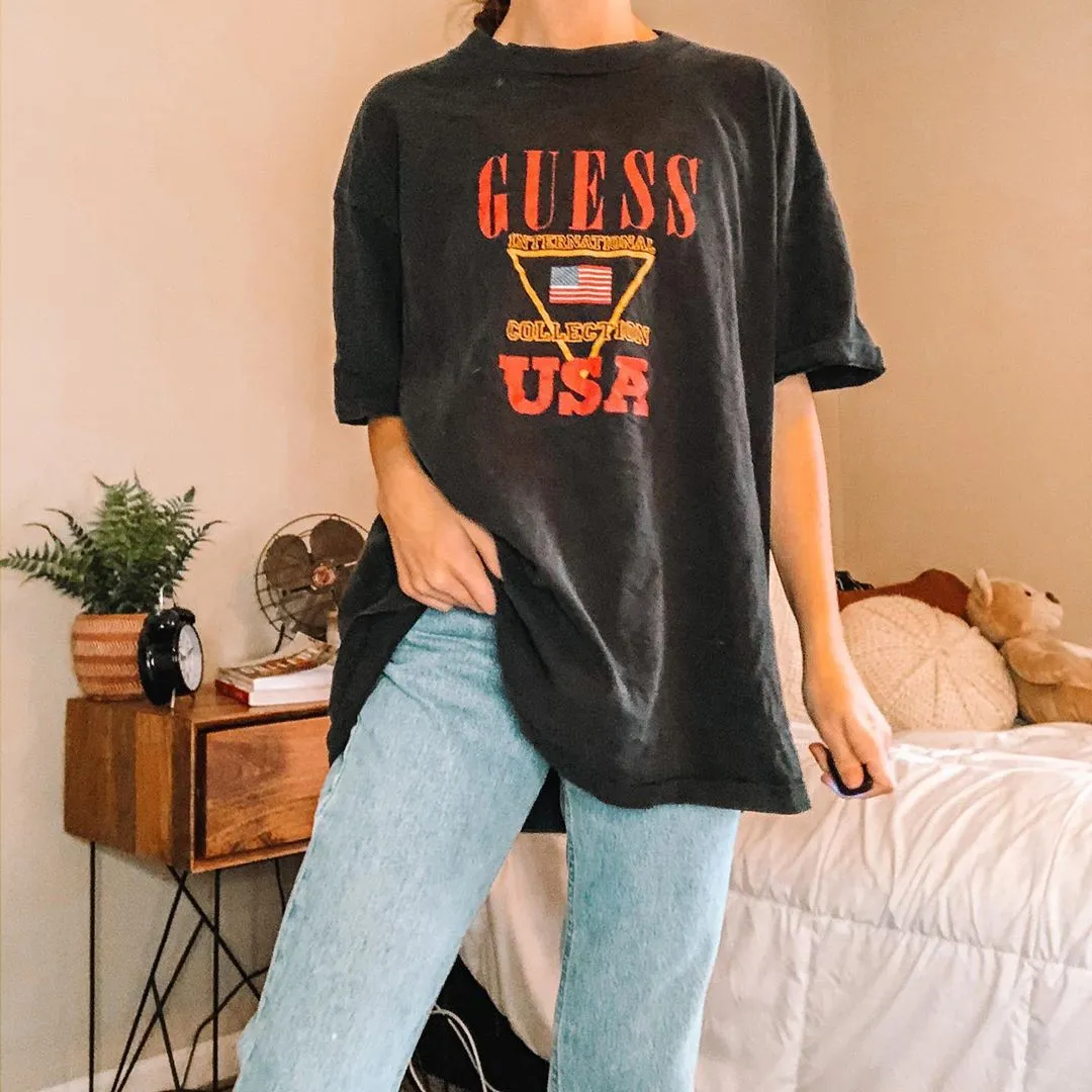 Printed Round Neck Casual Basic T-shirt Wq42