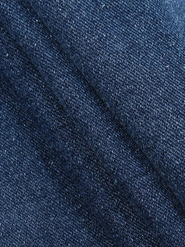 High Slit Maxi Denim Skirt