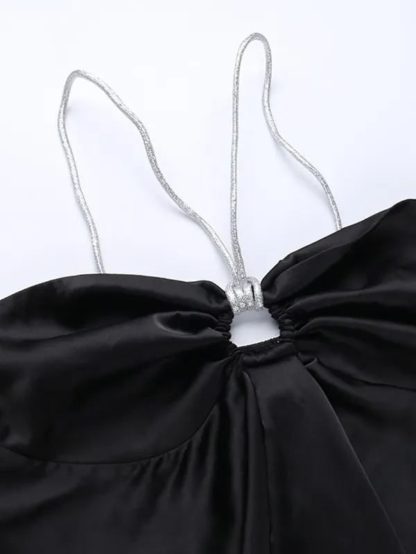 Satin Cutout Cami Top