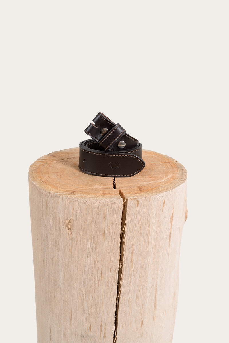 Tibbs Leather Belt Strap - Dark Chocolate
